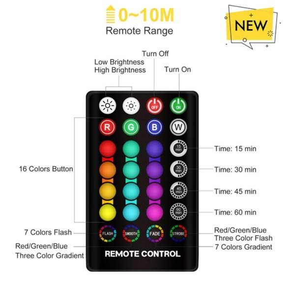 Moon Lamp, 16 Colors LED Night Light 3D Printing Moon Light with Stand & Remote - Picture 7 of 7